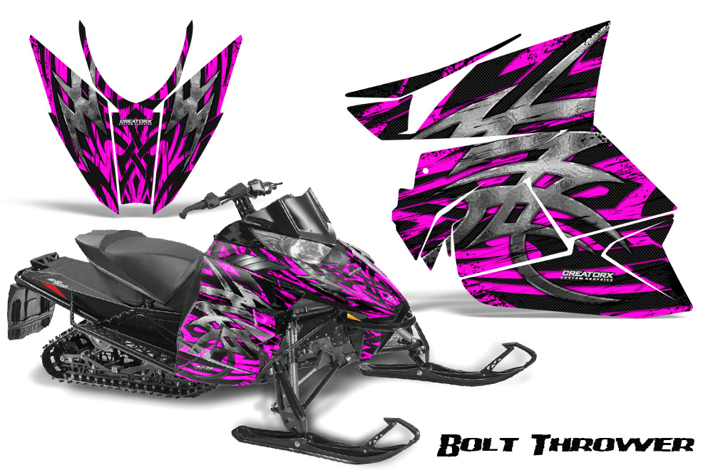 Arctic Cat Pro Climb Cross 2012 Graphics Kit .Bolt Thrower Pink